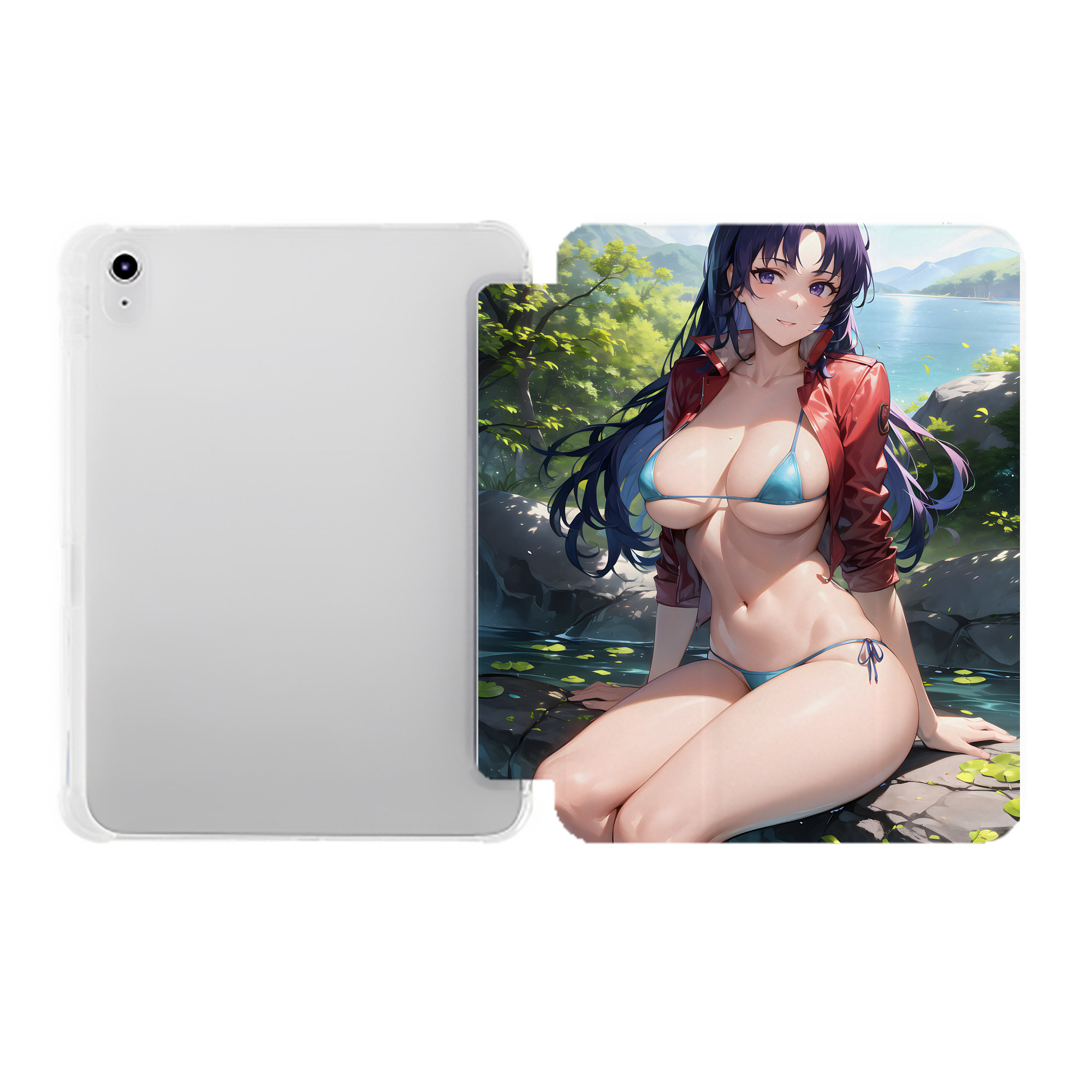 （画像用） EVA 新世紀エヴァンゲリオン IPad ケース ペン収納付き 三つ折りスタンド PUレザー×シリコン 対応機種9.5/10.5/10.9インチ